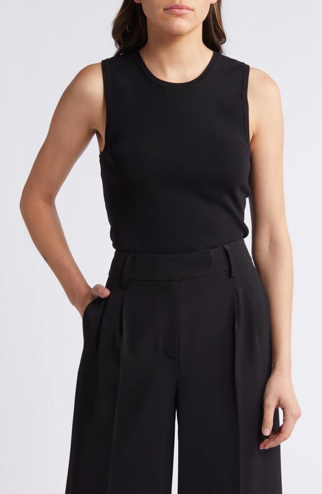 RUE SOPHIE Keith Sleeveless Sweater in Noir Cover