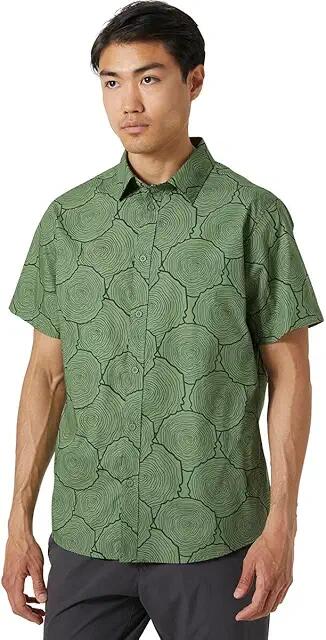 Helly Hansen Ftf Short Sleeve Shirt (Jade Tree Ring) Men's Clothing Cover