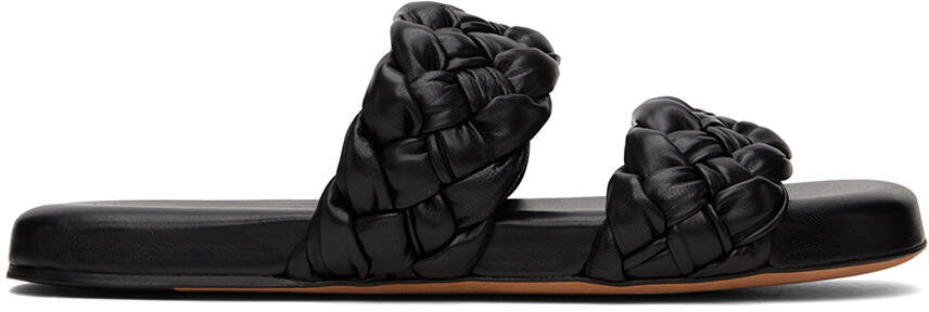 Bottega Veneta Black Foulard Mules Cover