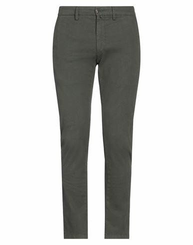 Siviglia Man Pants Military green Cotton, Polyester, Viscose, Elastane Cover