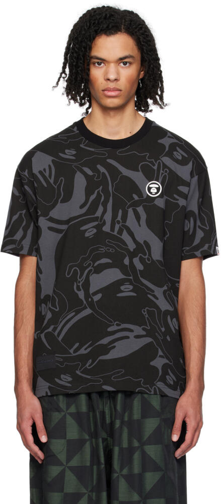 AAPE by A Bathing Ape Black Camouflage T-Shirt Cover