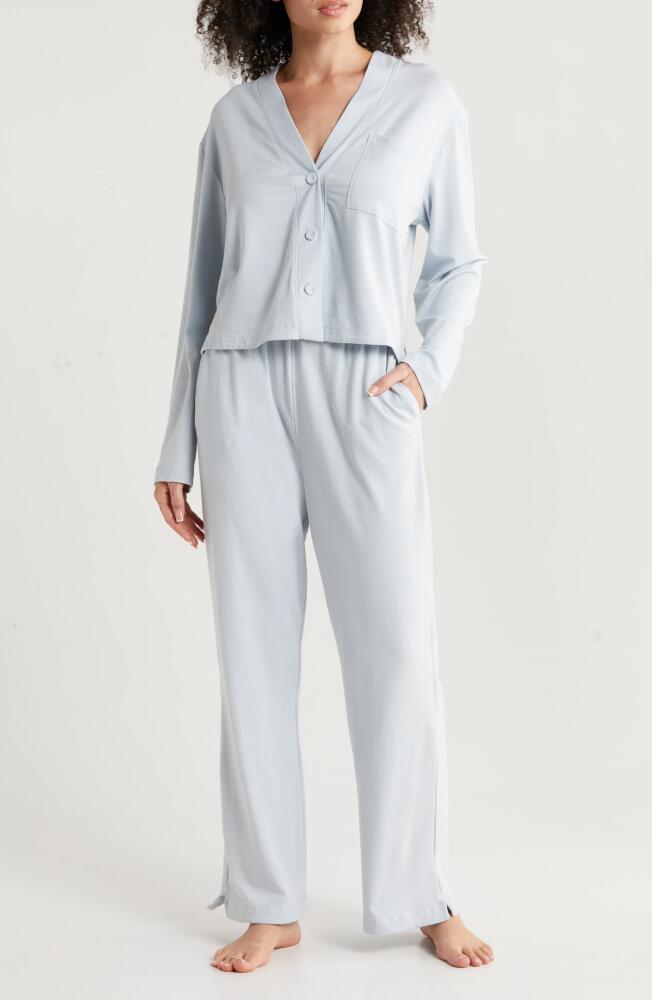 Lunya Slumberknit™ Pajamas in Tranquil Blue Cover