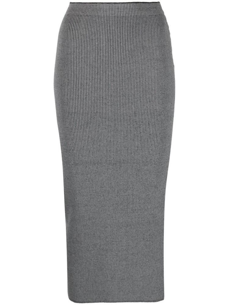 Ludovic de Saint Sernin ribbed-knit tube skirt - Grey Cover