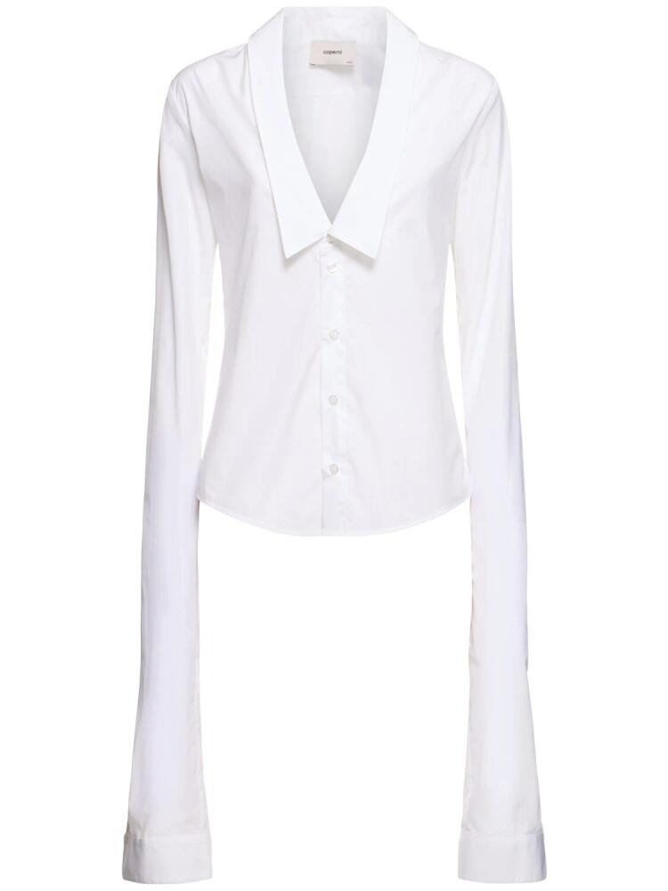 COPERNI Open Collar Cotton Shirt Cover