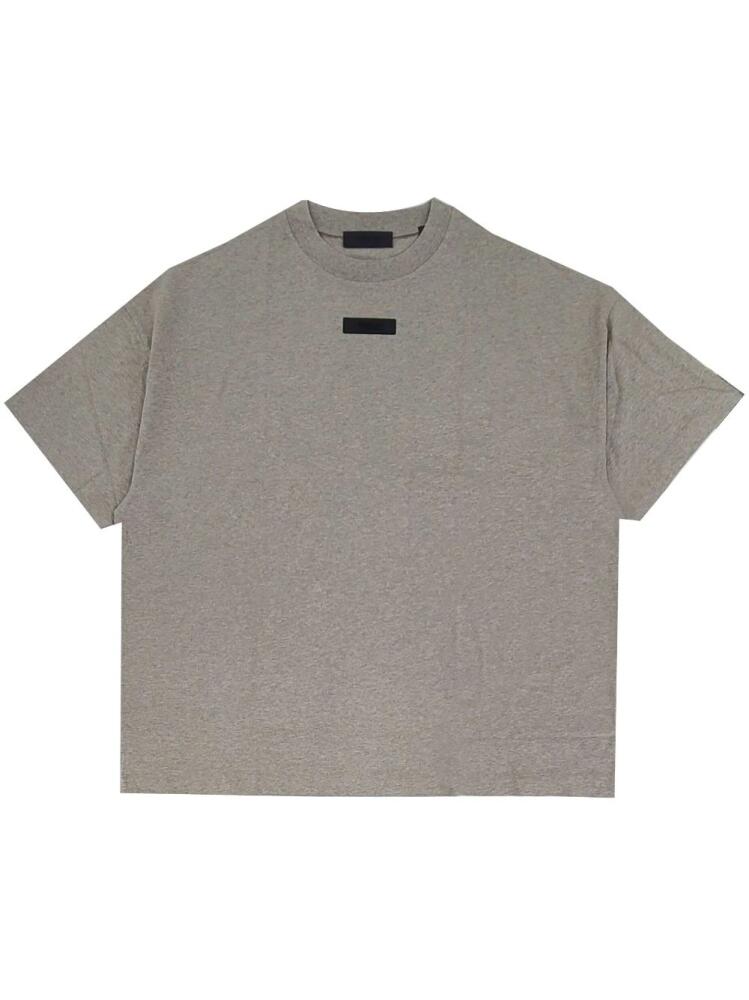 FEAR OF GOD ESSENTIALS logo-appliqué cotton T-shirt - Grey Cover