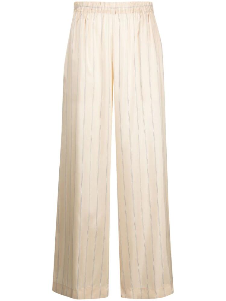 Le Kasha Harper striped silk trousers - Neutrals Cover