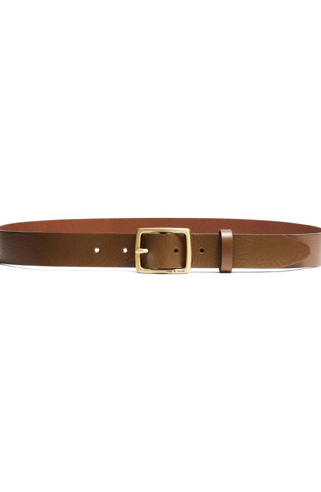 rag & bone Boyfriend Leather Belt in Chestnut Cover