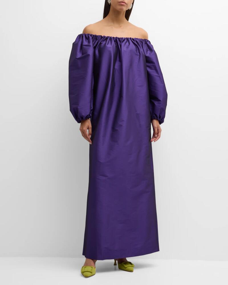 BERNADETTE Bobby Off-Shoulder Maxi Dress Cover