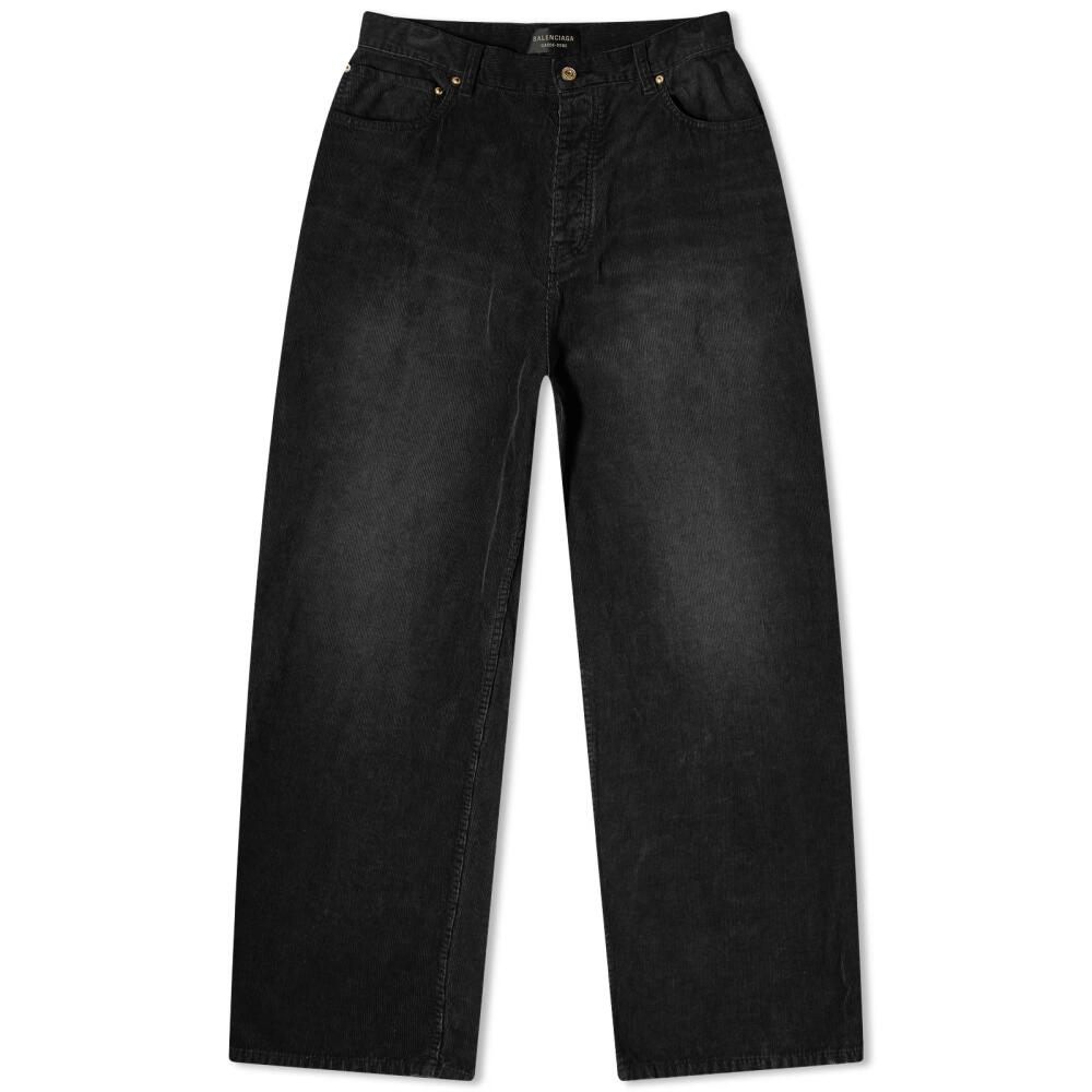 Balenciaga Men's Runway Baggy Jeans in Washed Black Cover