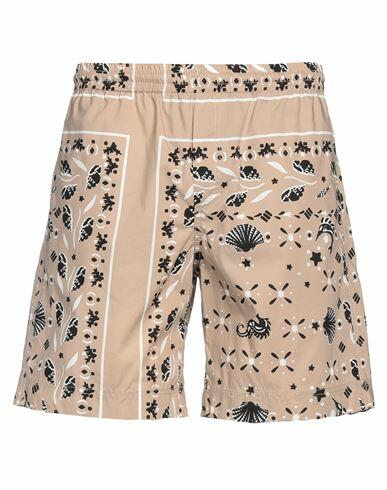 Msgm Man Shorts & Bermuda Shorts Beige Cotton Cover