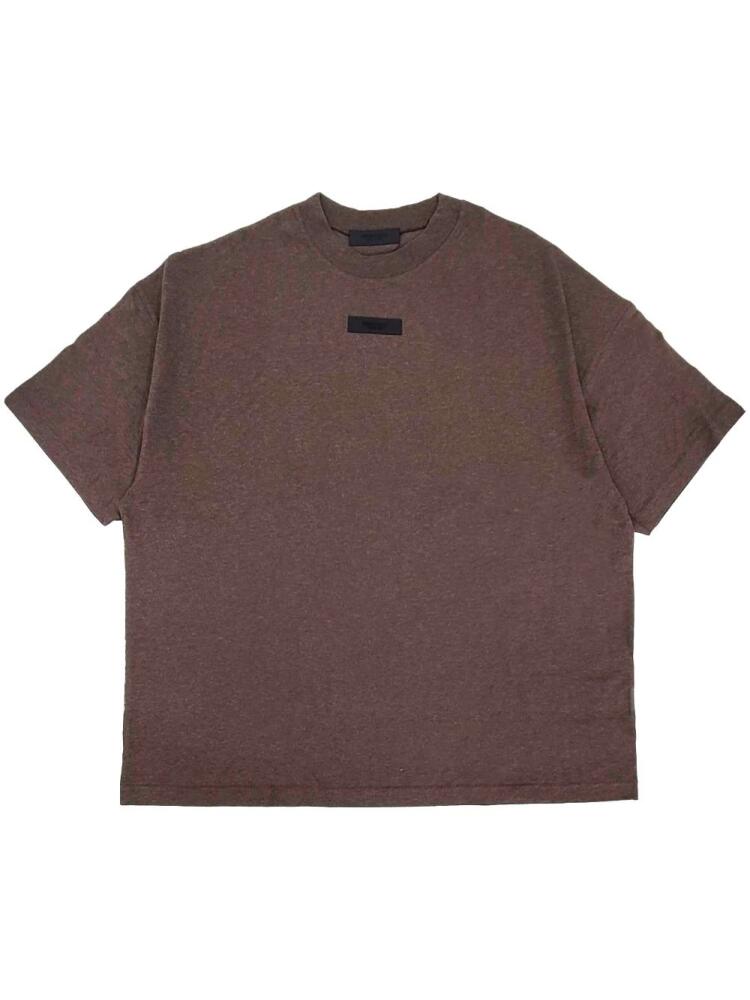 FEAR OF GOD ESSENTIALS logo-appliqué cotton T-shirt - Brown Cover