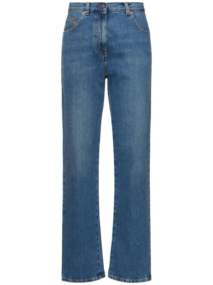 GUCCI Denim Eco Bleached Straight Jeans Cover