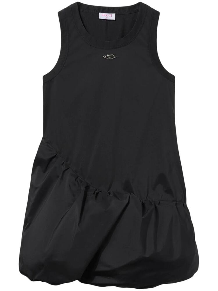 PUCCI logo-plaque taffeta minidress - Black Cover