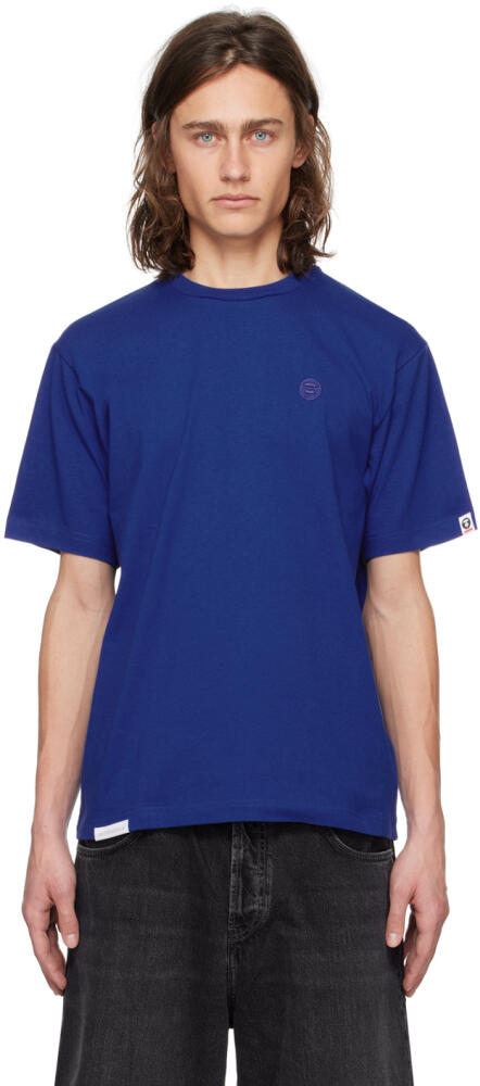 AAPE by A Bathing Ape Blue Embroidered T-Shirt Cover