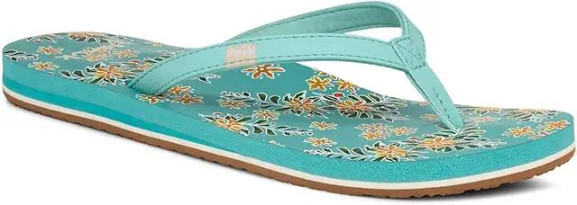 Sanuk Yoga Joy Vintage Floral (Aqua Splash) Women's Shoes Cover