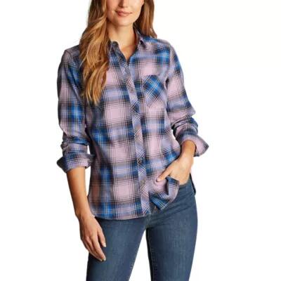 Eddie Bauer Women's Twin Falls Flannel Shirt Cover