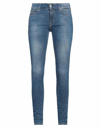 Replay Woman Jeans Blue Cotton, Polyester, Elastane Cover