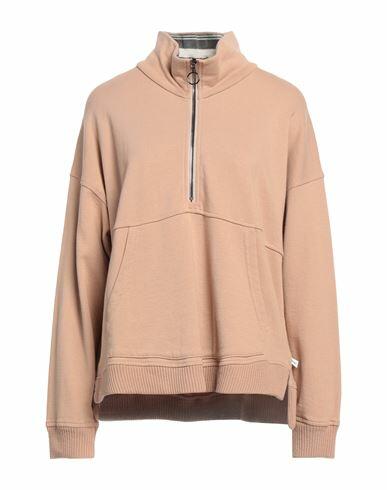 Noumeno Concept Woman Sweatshirt Light brown Cotton Cover