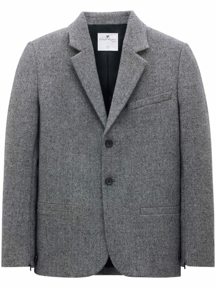 Courrèges Caviar single-breasted blazer - Grey Cover