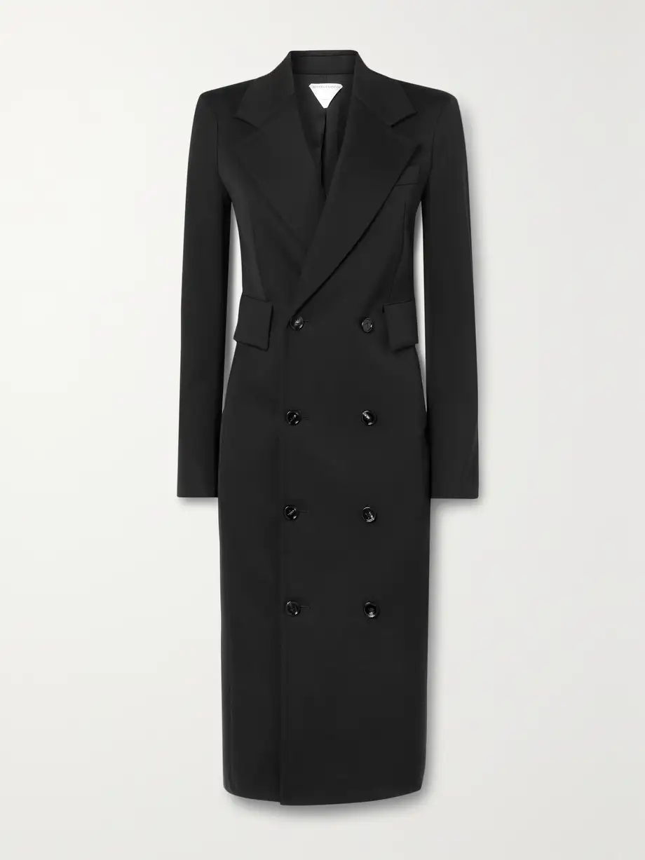 Bottega Veneta - Double-breasted Wool-blend Coat - Black Cover