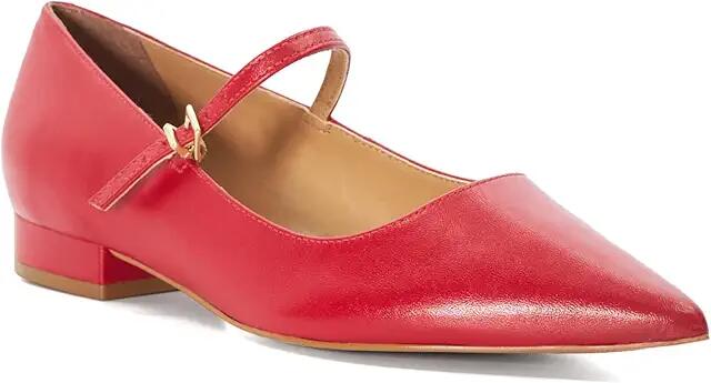 Dune London Hastas (Red Leather) Women's Flat Shoes Cover