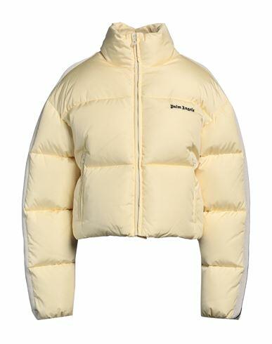 Palm Angels Woman Puffer Light yellow Polyamide, Polyester, ECONYL Cover