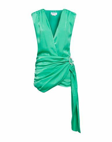 Cinqrue Woman Mini dress Green Polyester Cover