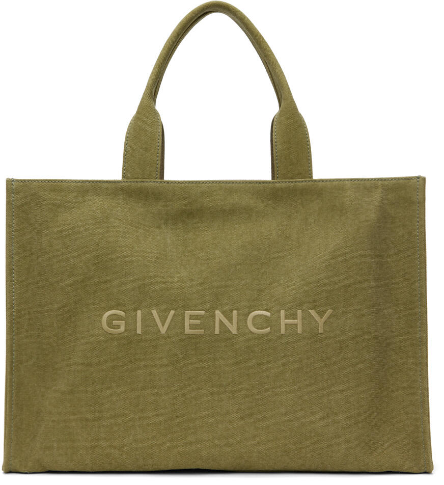 Givenchy Khaki Canvas Tote Cover