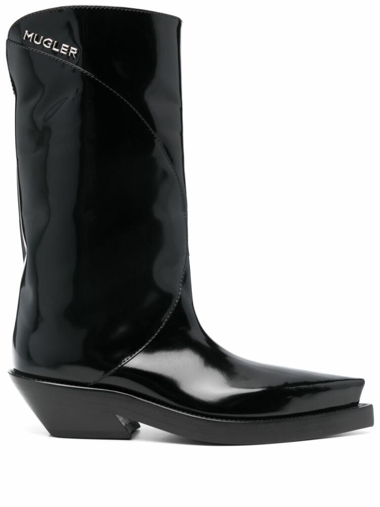 Mugler 55mm Santiag boots - Black Cover