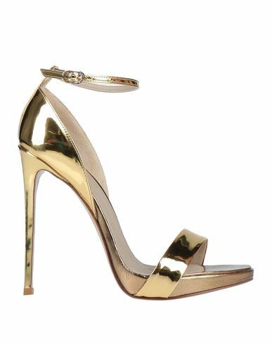 Le Silla Woman Sandals Gold Soft Leather Cover