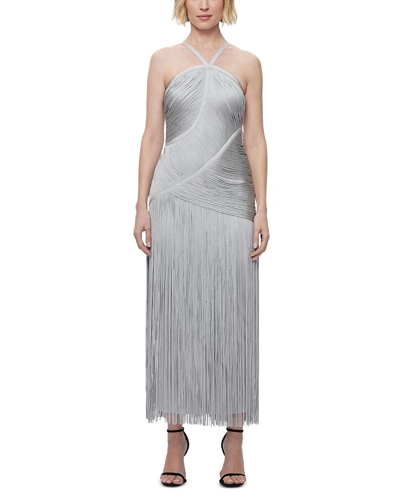 Herve Leger The Amelia Fringe Gown Cover