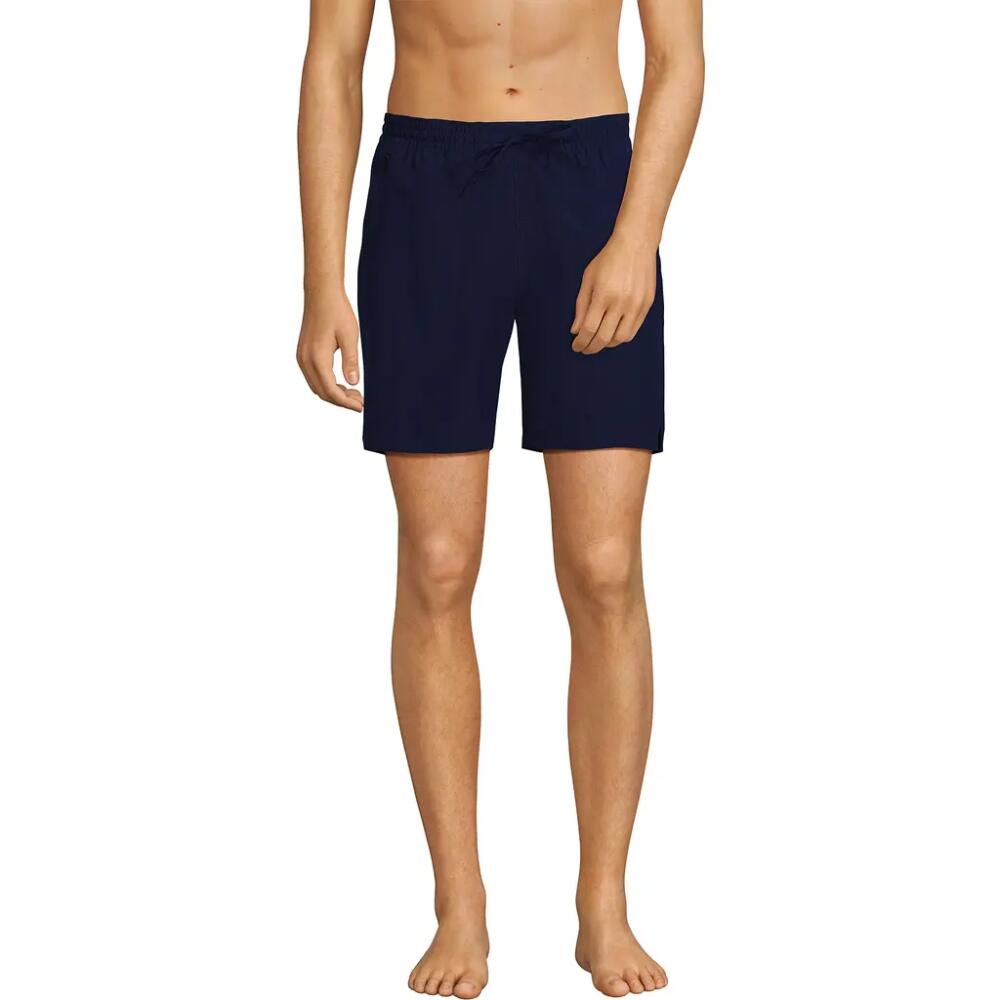 Lands' End Active 7" Swim Trunks in Deep Sea Navy Cover