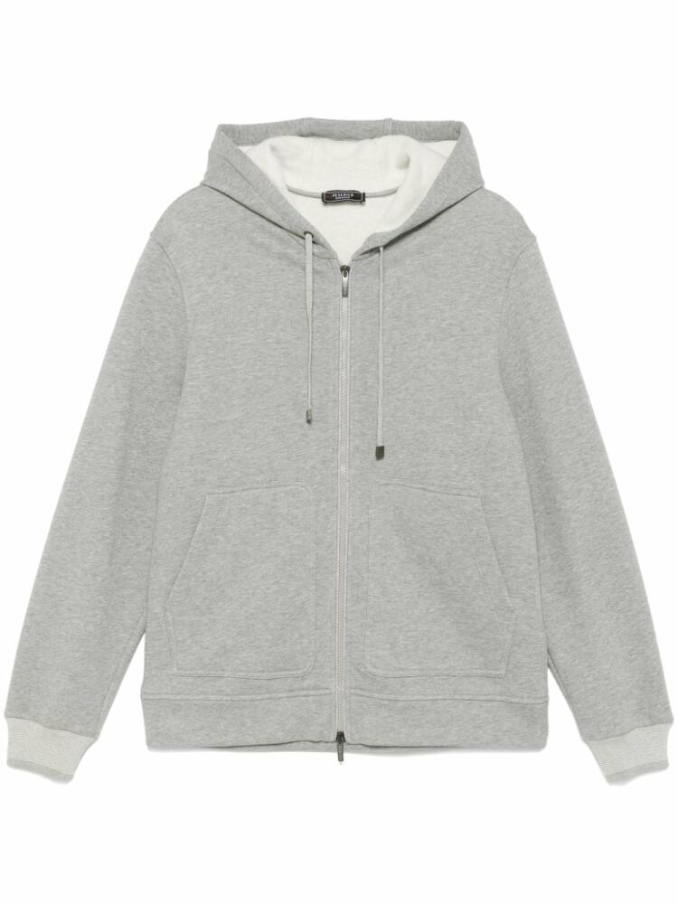 Peserico fleeced hoodie - Grey Cover