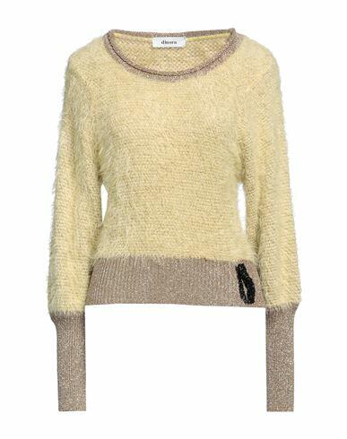 Dimora Woman Sweater Light yellow Polyamide, Viscose, Metallic fiber Cover