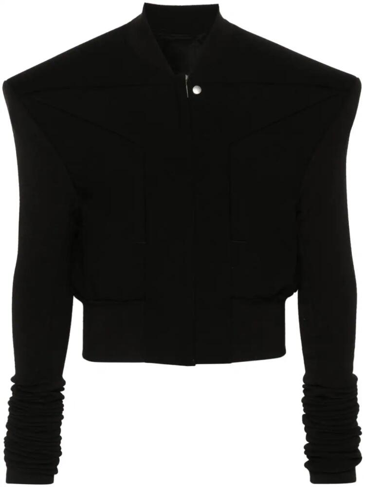 Rick Owens panelled-design bomber jacket - Black Cover