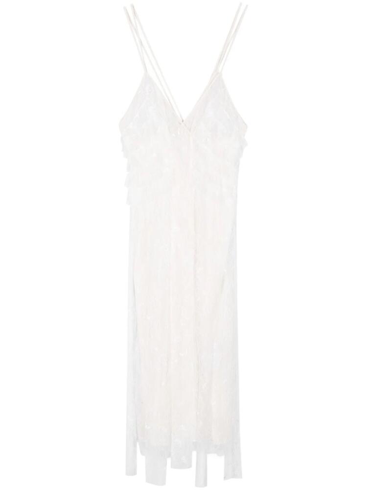 Blumarine chantilly-lace midi dress - White Cover