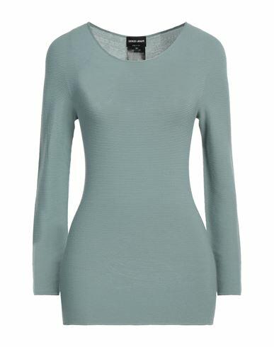 Giorgio Armani Woman Sweater Pastel blue Viscose, Polyester Cover