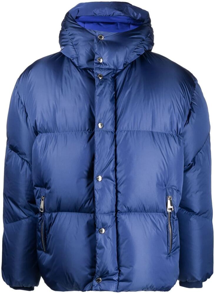 Khrisjoy padded press-stud fastenign jacket - Blue Cover