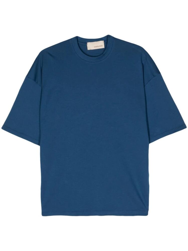 Costumein drop-shoulder cotton T-shirt - Blue Cover