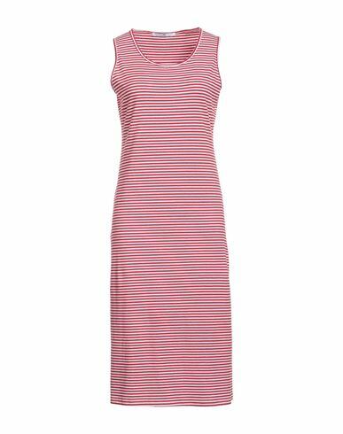 Mr Massimo Rebecchi Woman Midi dress Red Cotton, Elastane Cover