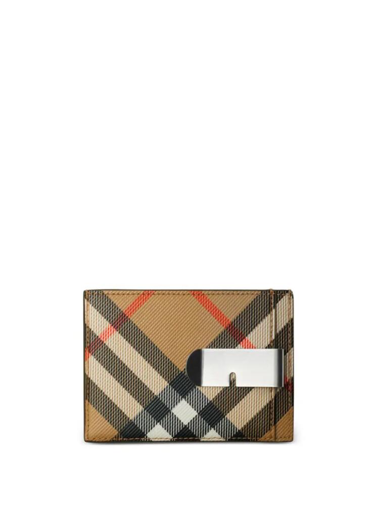 Burberry Check clip cardholder - Neutrals Cover