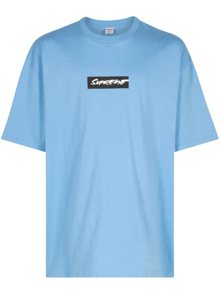 Supreme Futura text-print T-shirt - Blue Cover