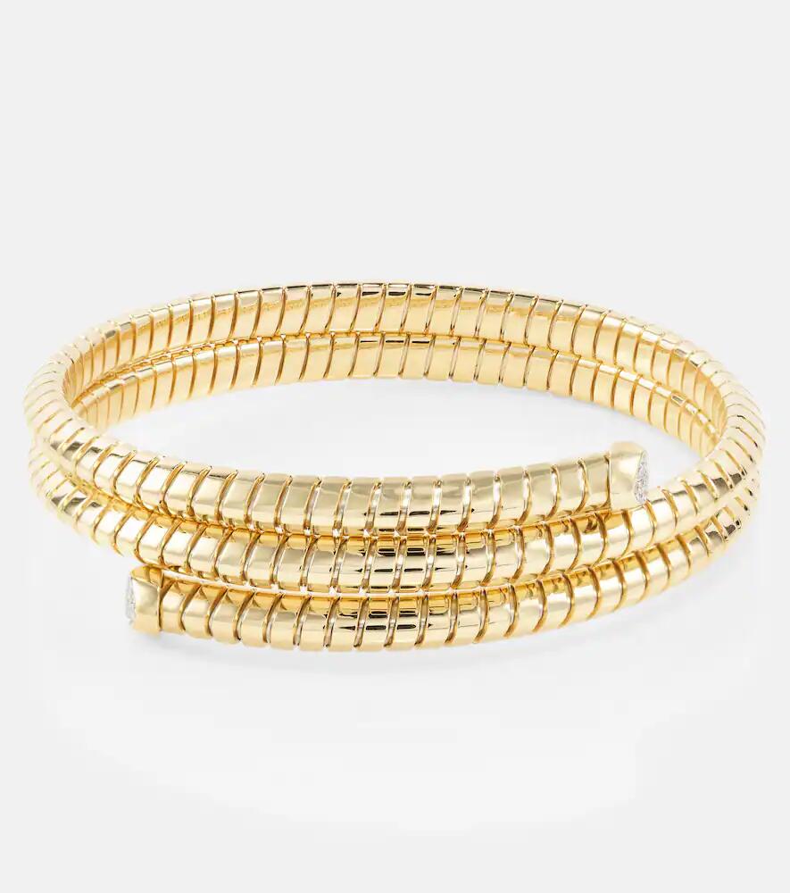 Marina B Trisolina Triple 18kt gold bangle with diamonds Cover