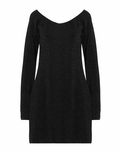 Circus Hotel Woman Mini dress Black Viscose, Polyamide, Polyester Cover