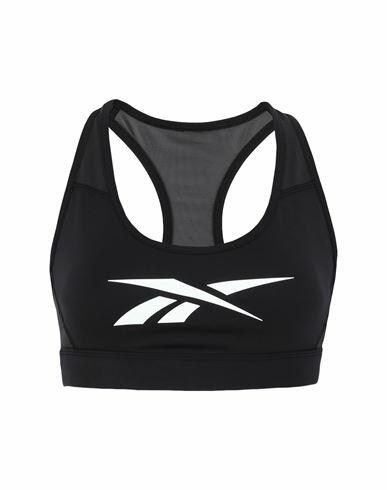 Reebok S Lux Racer Pad Bra-read Woman Top Black Recycled polyester, Elastane Cover