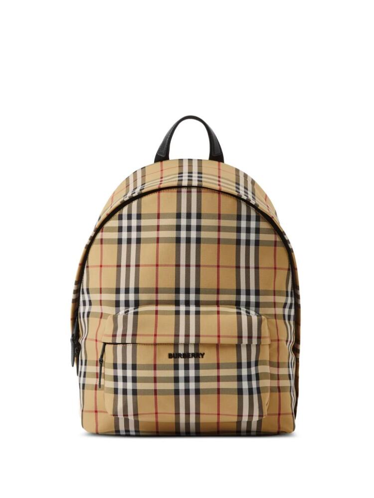 Burberry Jett Vintage-Check backpack - Brown Cover