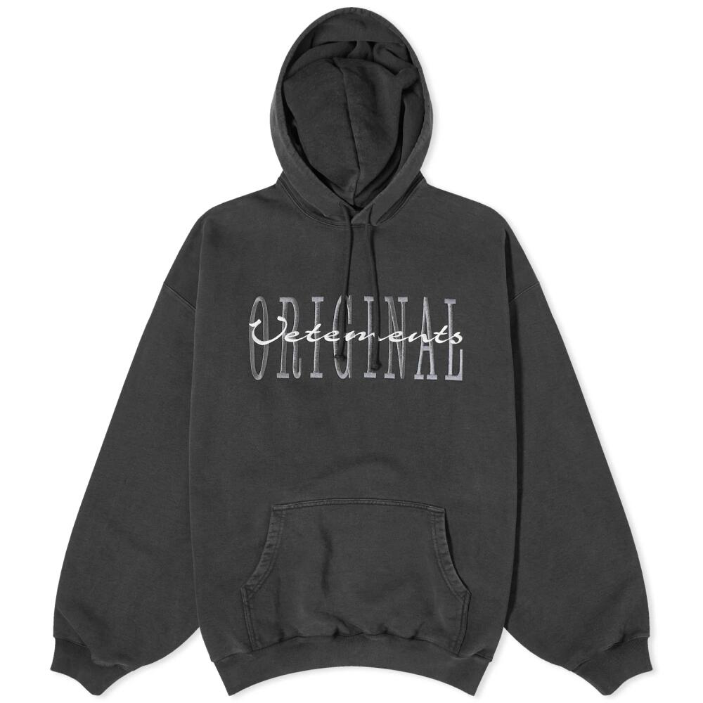 Vetements Men's Original Logo Hoodie in Black Cover