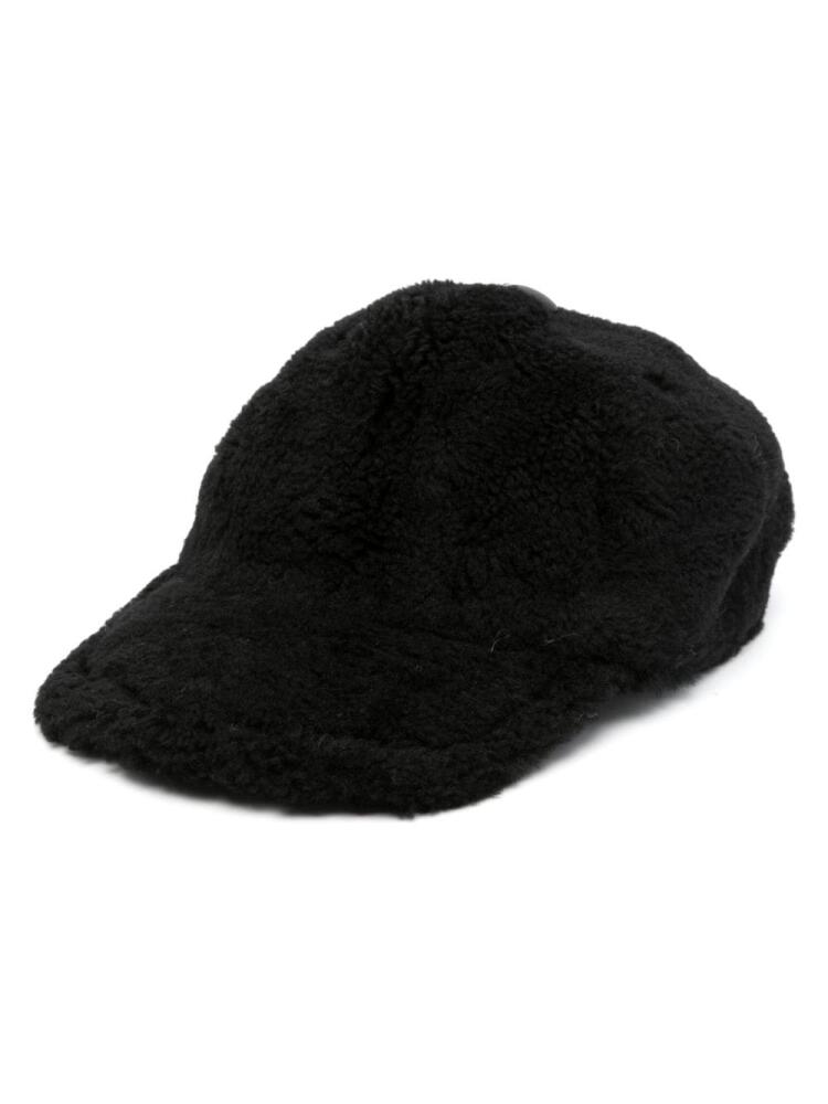 Yves Salomon shearling baseball cap - Black Cover