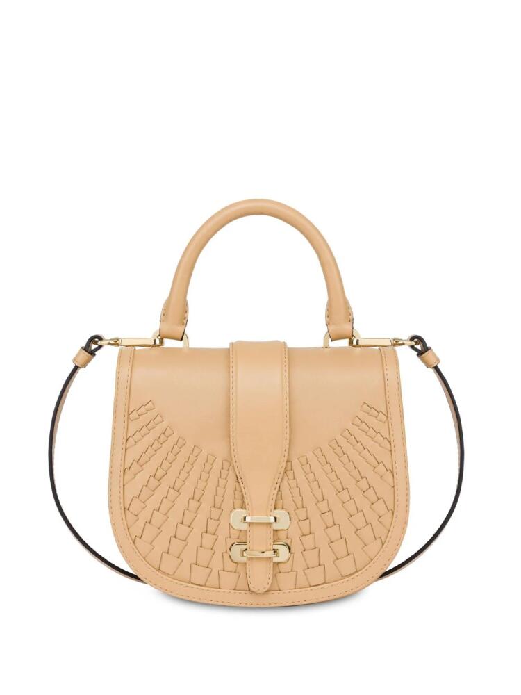 Alberta Ferretti Alby woven tote bag - Neutrals Cover