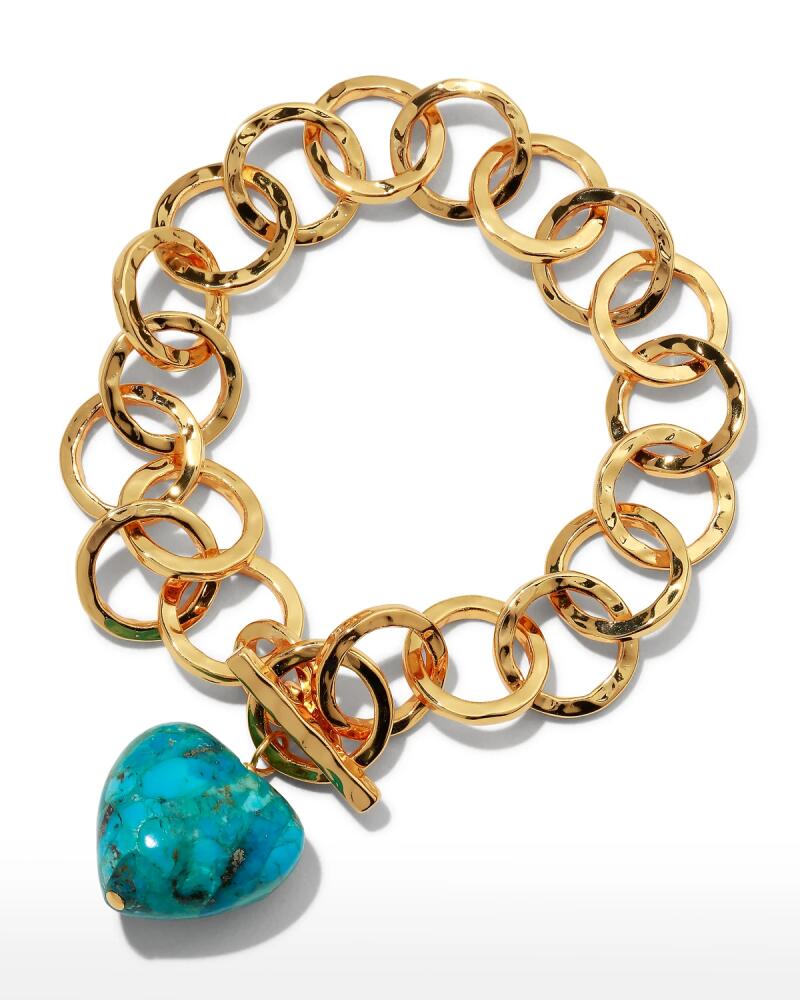 NEST Jewelry Turquoise Heart Drop Bracelet Cover